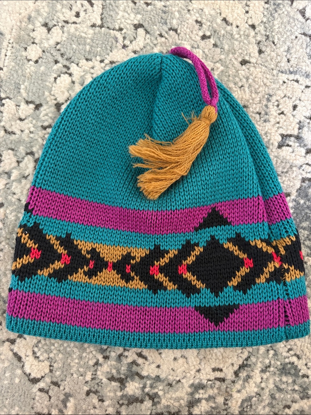Vintage wigwam Mills  made in USA wool knit beanie